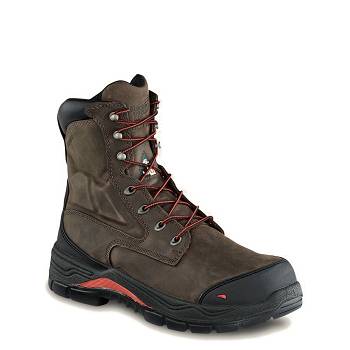 Red Wing Férfi King Toe ADC 8-inch CSA Safety Toe Vízálló Bakancs Sötét Barna